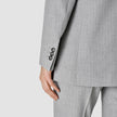 Essential Blazer Light Grey Pinstriped