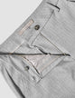 Essential Pants Straight Light Grey Pinstriped