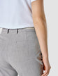 Essential Pants Tapered Light Grey Pinstriped