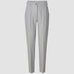 Essential Pants Tapered Light Grey Pinstriped