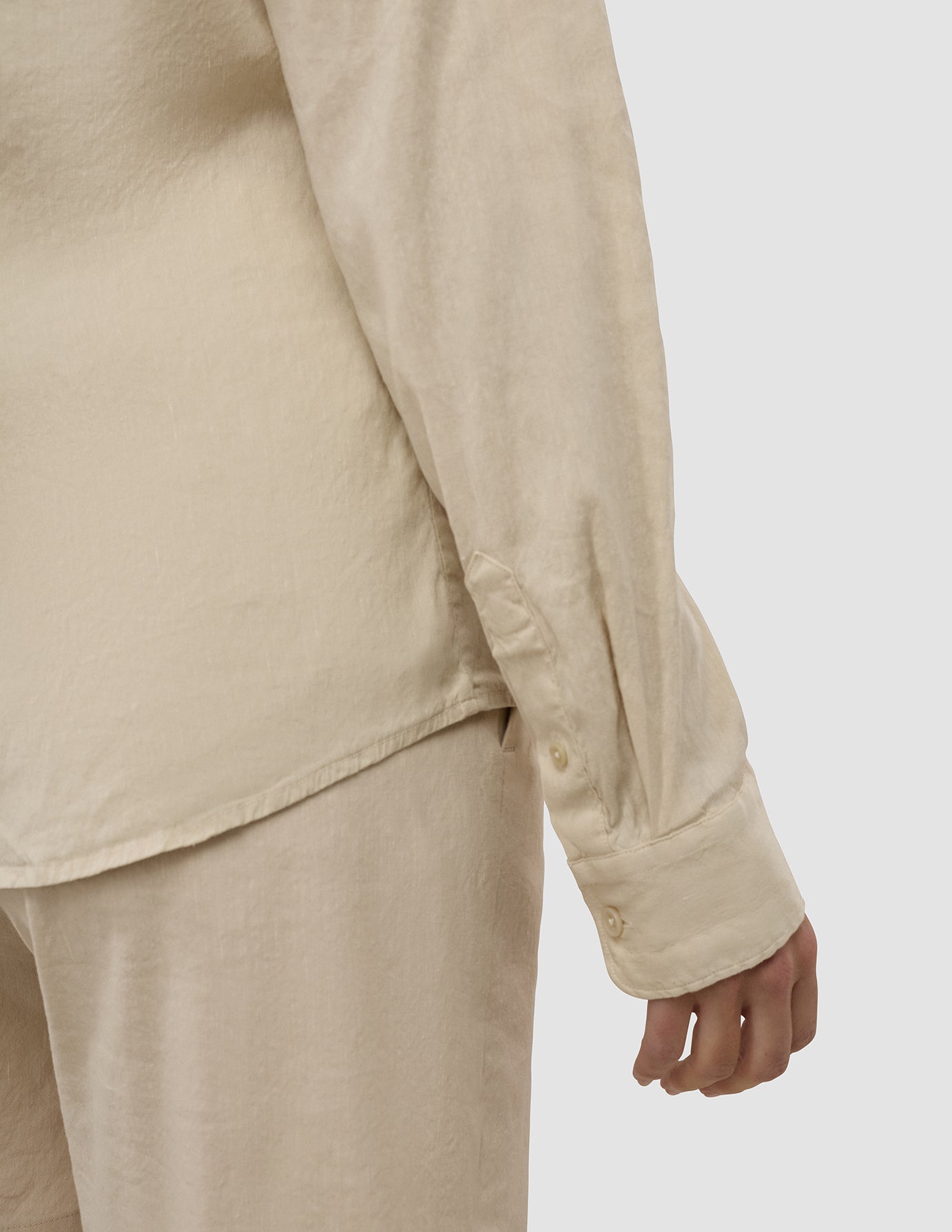 Women's Linen Shirt Sandy Beige