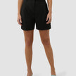 Skye Set Black Long Vest & Shorts