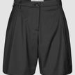 Skye Set Black Long Vest & Shorts