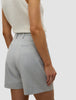 Skye Set Grey Pine Melange Long Vest & Shorts