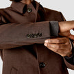 Wool Coat Brown Melange