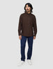All-Day Oxford Shirt Dark Brown