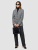 Women Ashryn Blazer Domino Herringbone