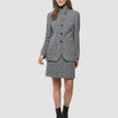 Women Ashryn Blazer Domino Herringbone