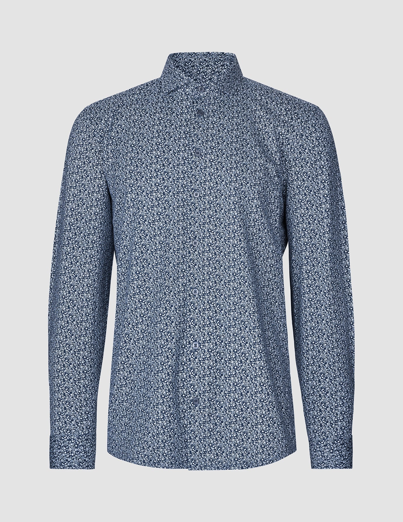 Classic Shirt Floral Allover Navy Regular