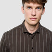 Classic Shirt Brown Pinstripes Regular