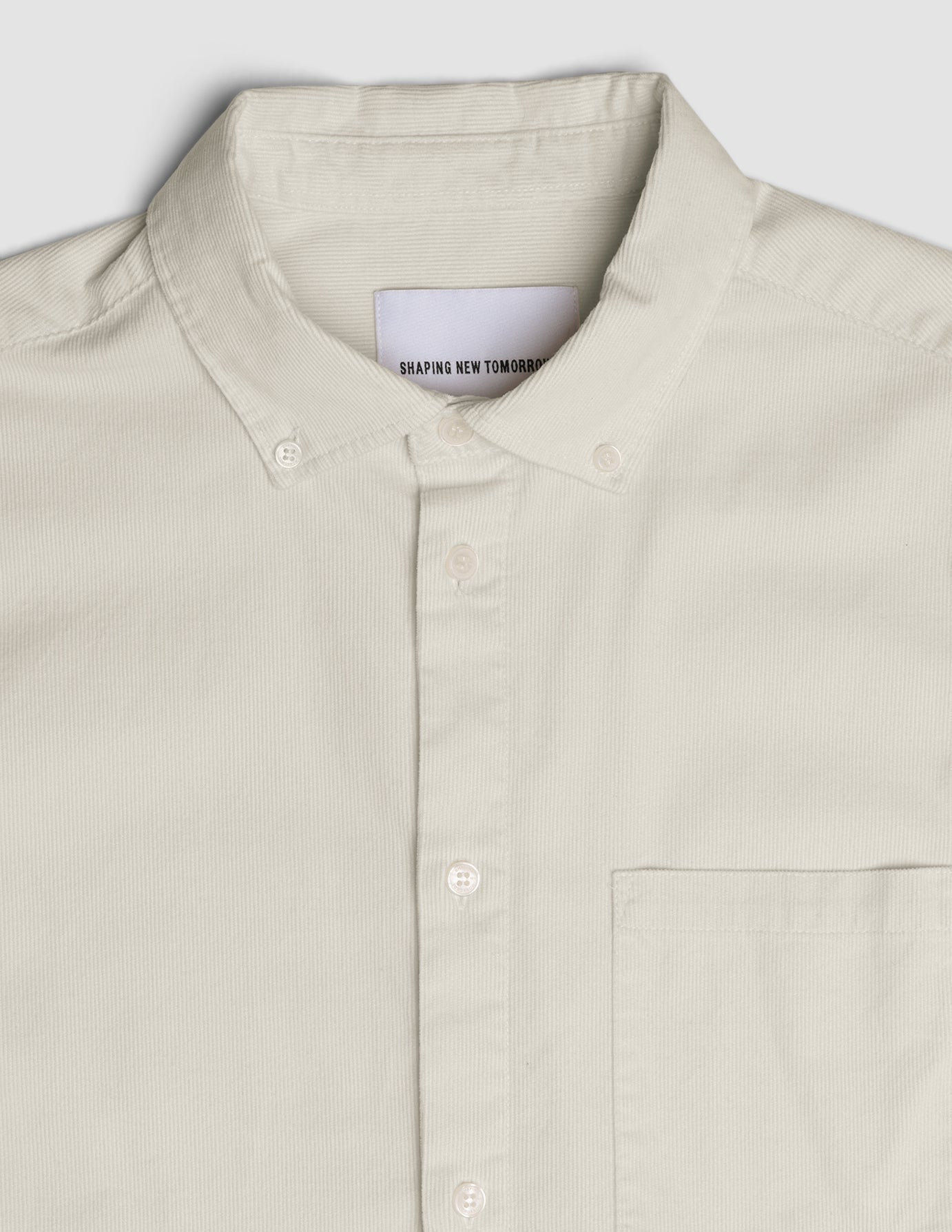 Corduroy Shirt Bone White