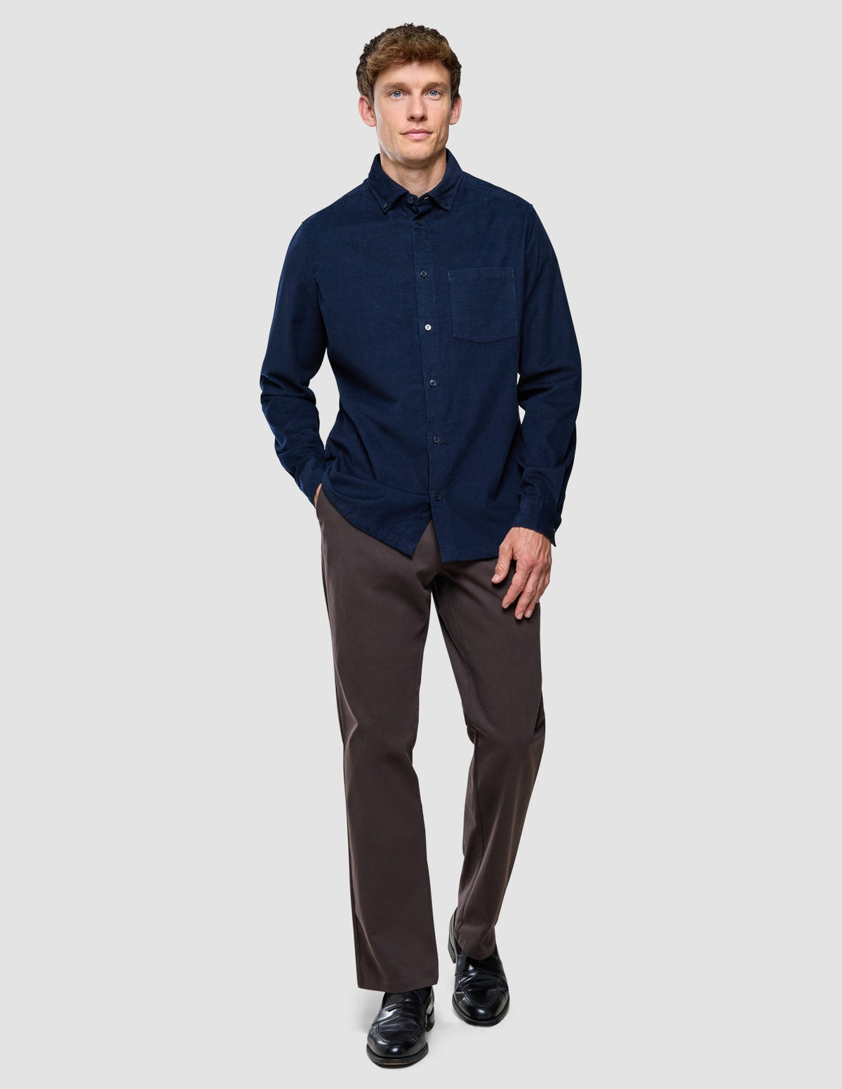 Corduroy Shirt Dark Navy