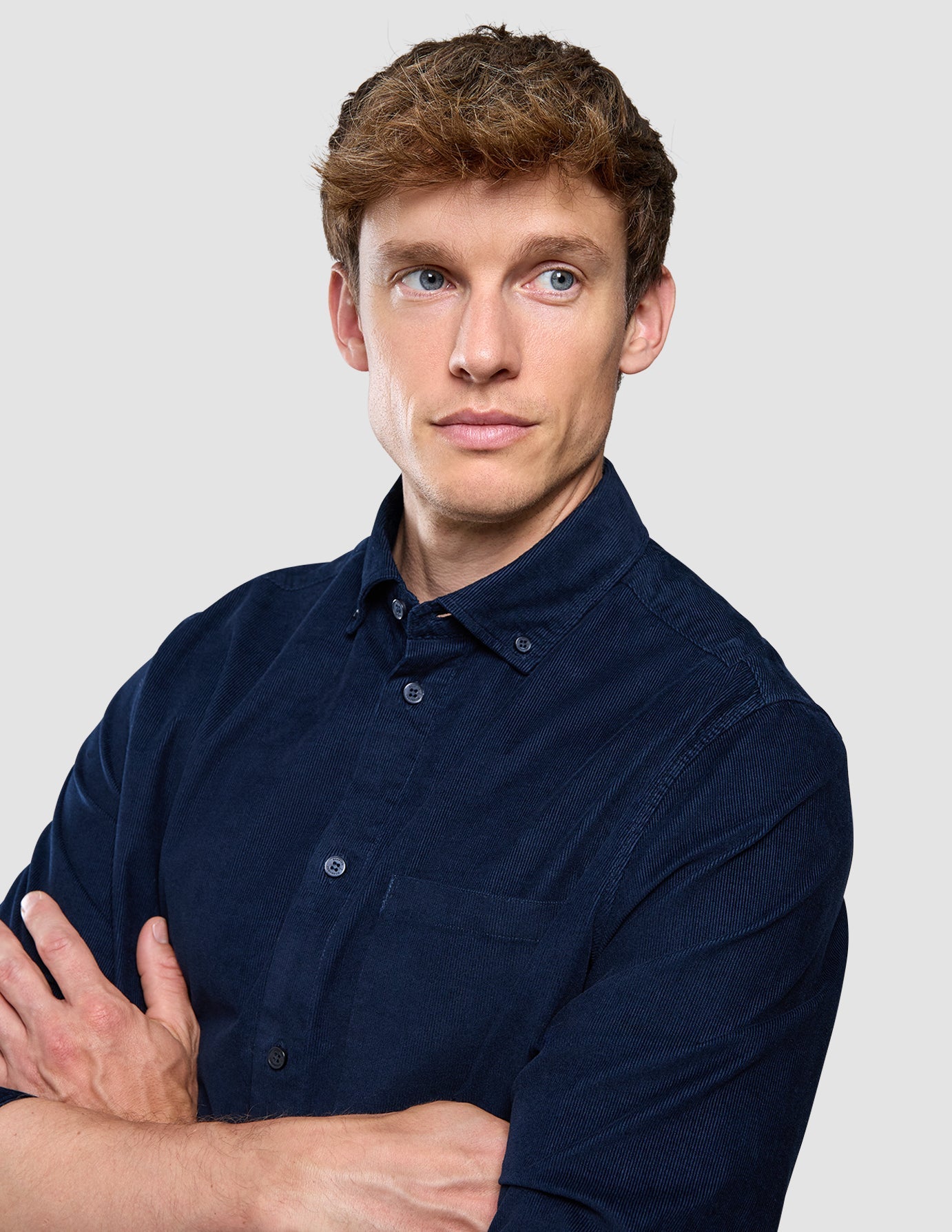 Corduroy Shirt Dark Navy
