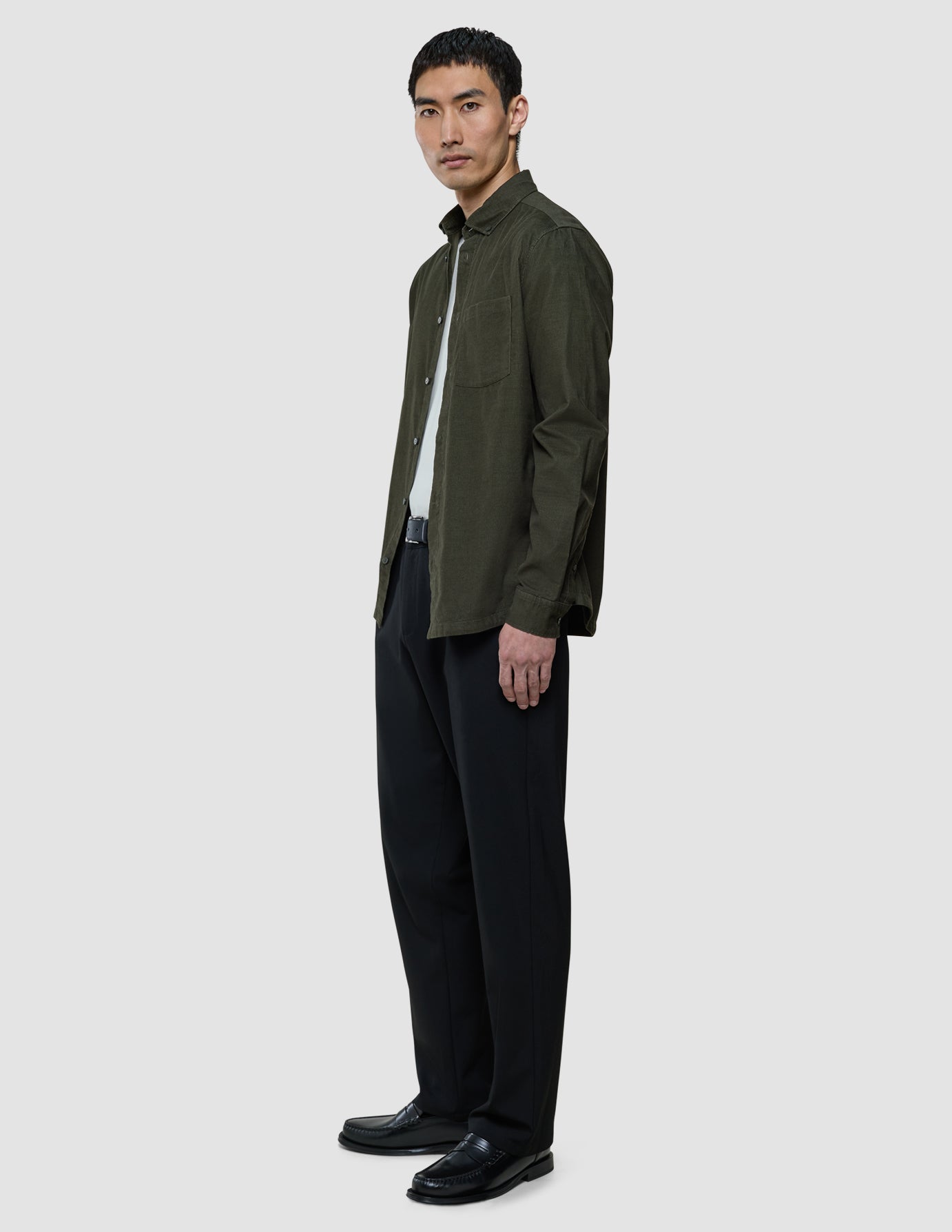 Corduroy Shirt Nightfall Green