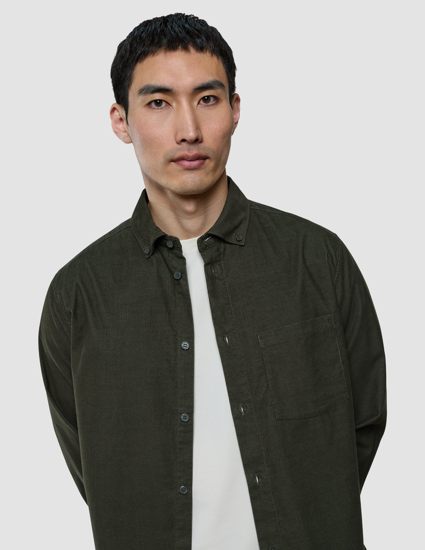 Corduroy Shirt Nightfall Green