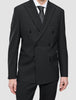 Double Breasted Essential Blazer Black