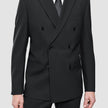 Double Breasted Essential Blazer Black