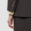 Women Ease Blazer Mocha Melange
