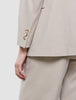 Women Ease Blazer Vanilla Melange