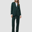 Women Ease Pants Straight Evergreen