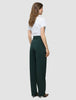 Women Ease Pants Straight Evergreen