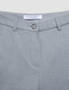 Women Ease Pants Straight Steel Melange