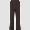 Women Ease Pants Wide Mocha Melange