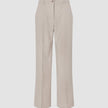 Women Ease Pants Wide Vanilla Melange