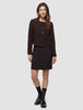 Women Ease Short Skirt Mocha Melange