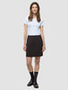 Women Ease Short Skirt Mocha Melange