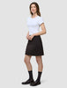 Women Ease Short Skirt Mocha Melange