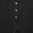 Women Ease Long Vest Black