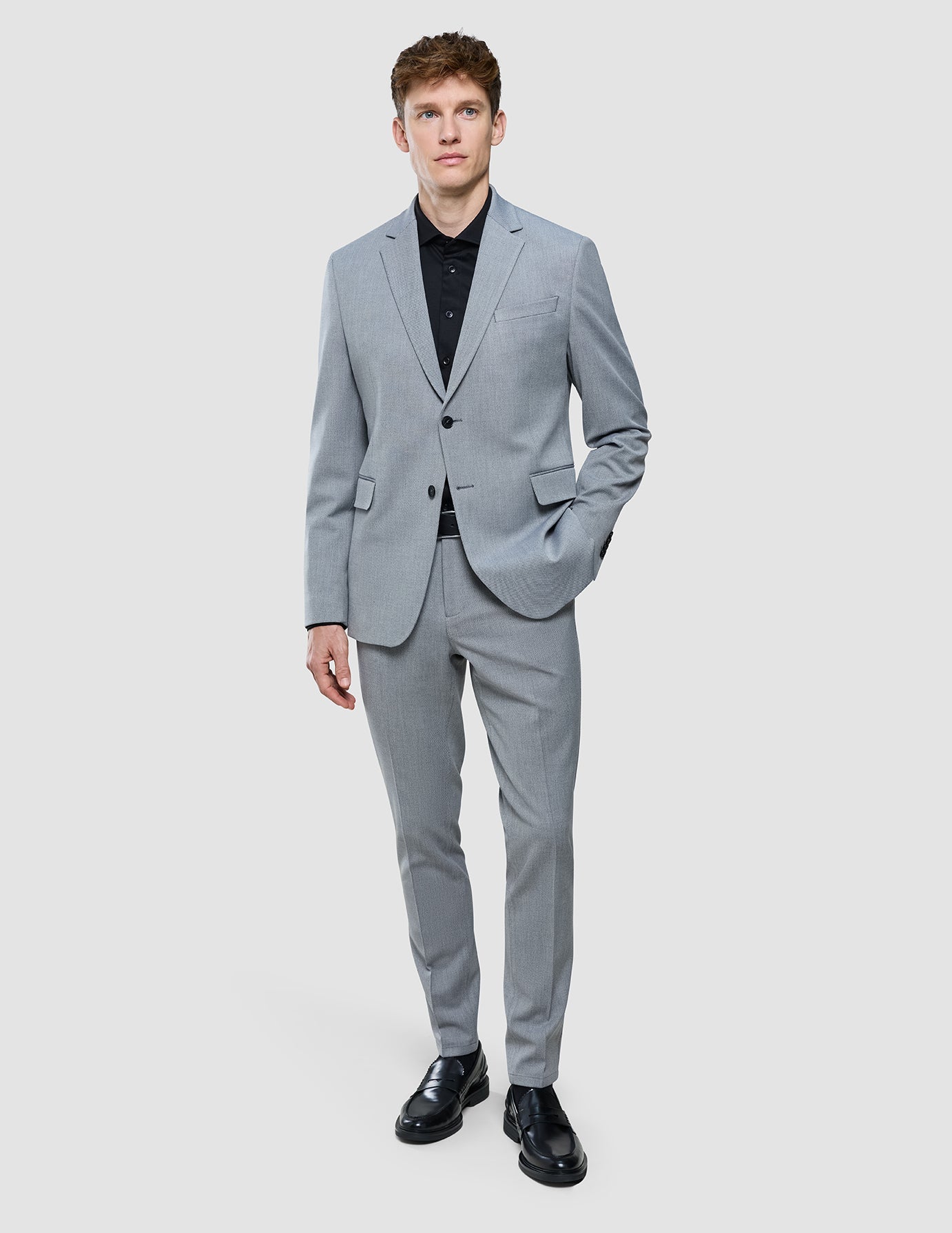 Essential Blazer Slim Ash Twill
