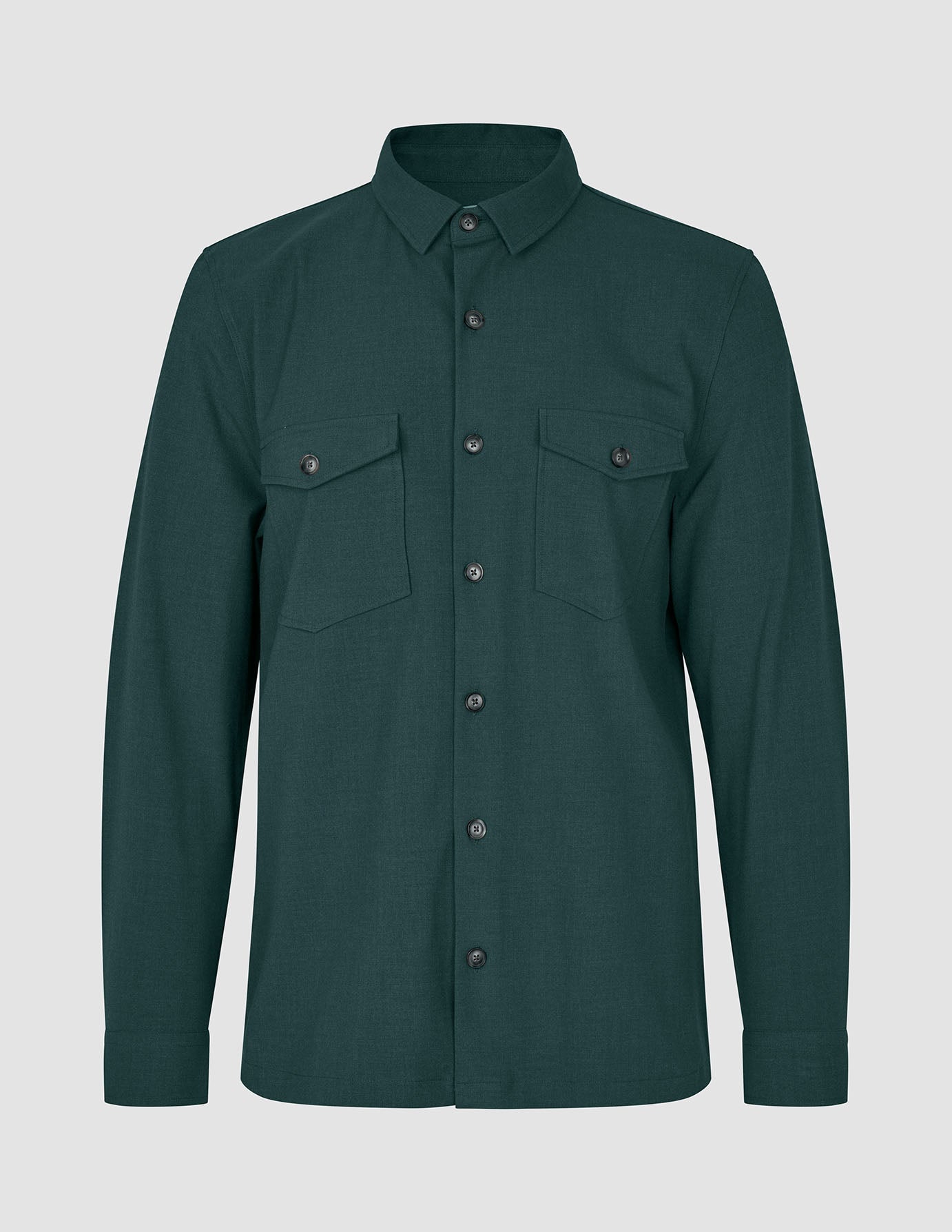 Essential Overshirt Pine Green