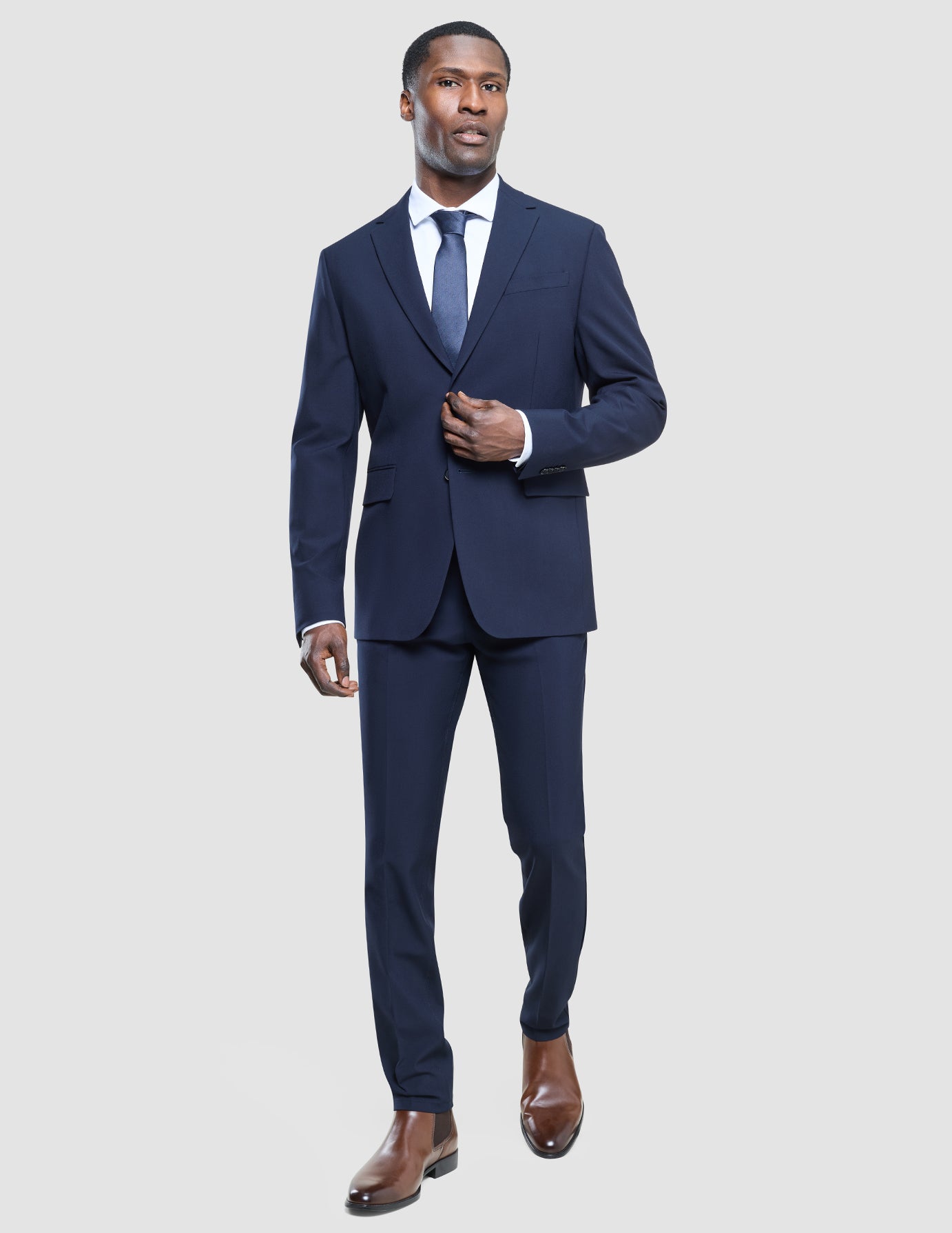 Essential Suit Pants Slim Midnight Blue