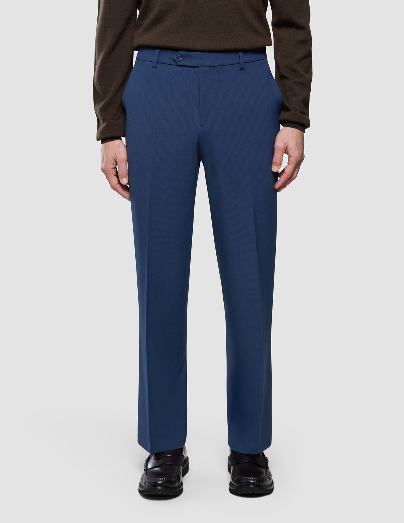 Essential Suit Pants Relaxed Fit Navy Checks