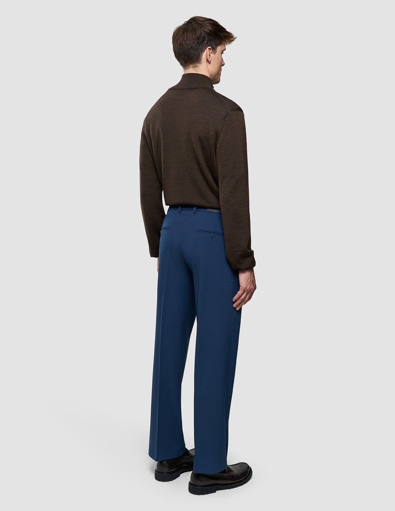 Essential Suit Pants Relaxed Fit Navy Checks