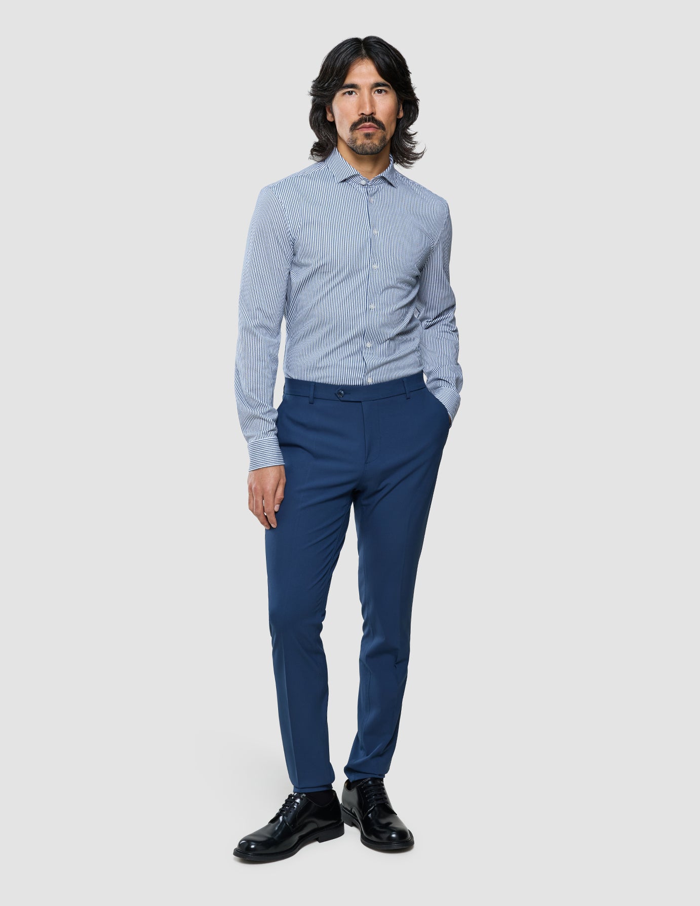 Essential Suit Pants Slim Marine Blue