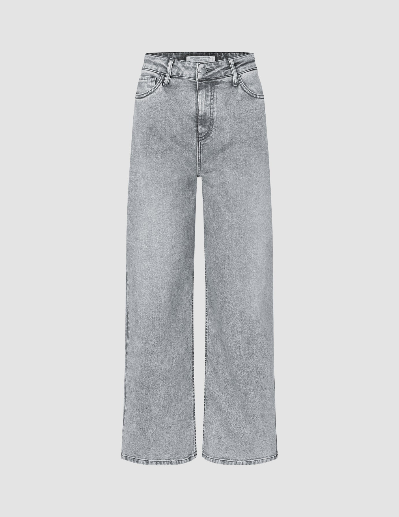 Women's Classic Jeans Relaxed Light Grey Washed