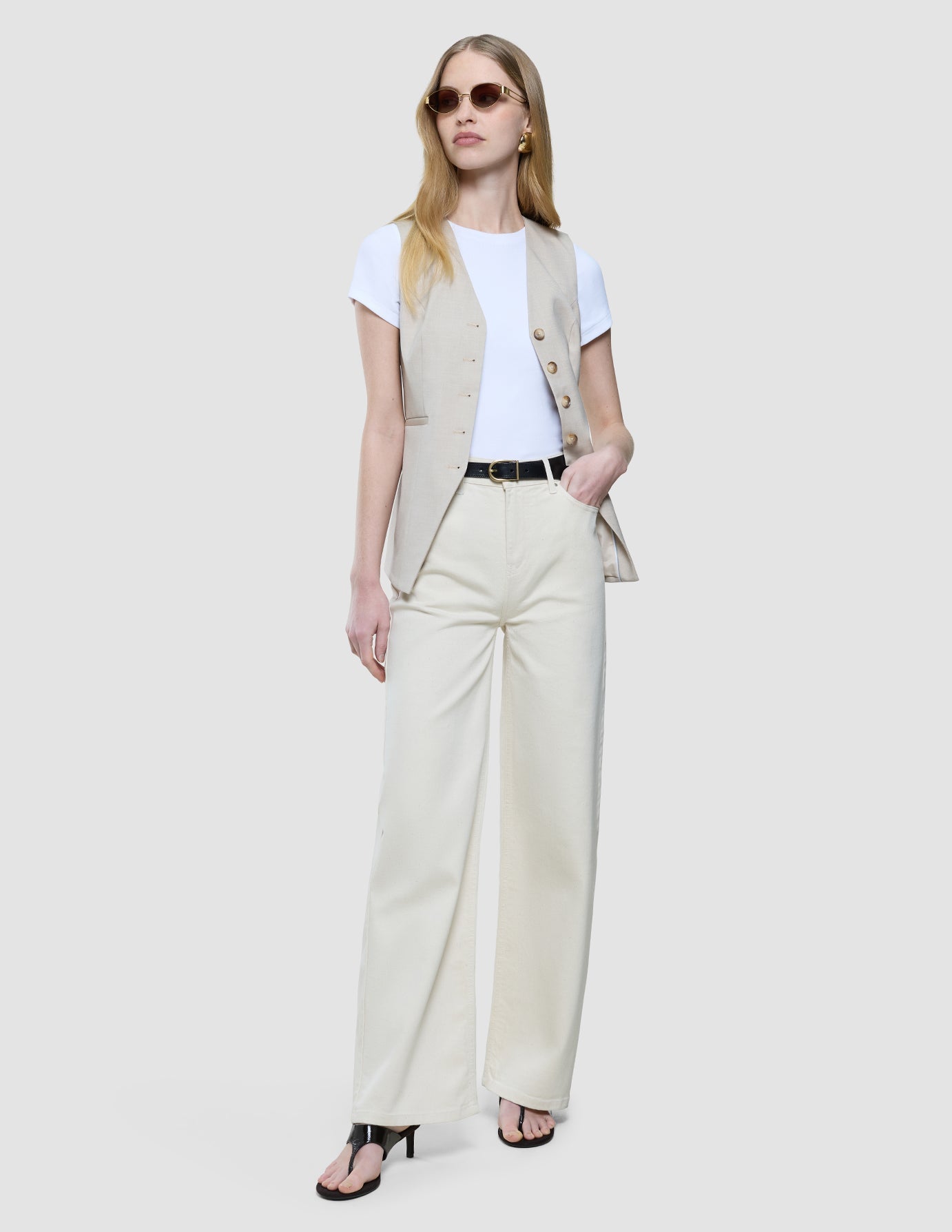 Women's Relaxed Jeans Off White