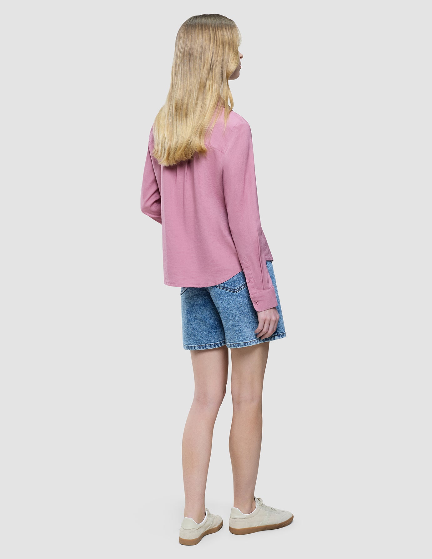 Women's Linen Shirt Dusty Cerise