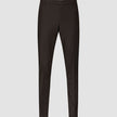 Motion Suit-byxor Slim Cognac i mörkbrunt med smal passform, mittveck och 360°-stretch.