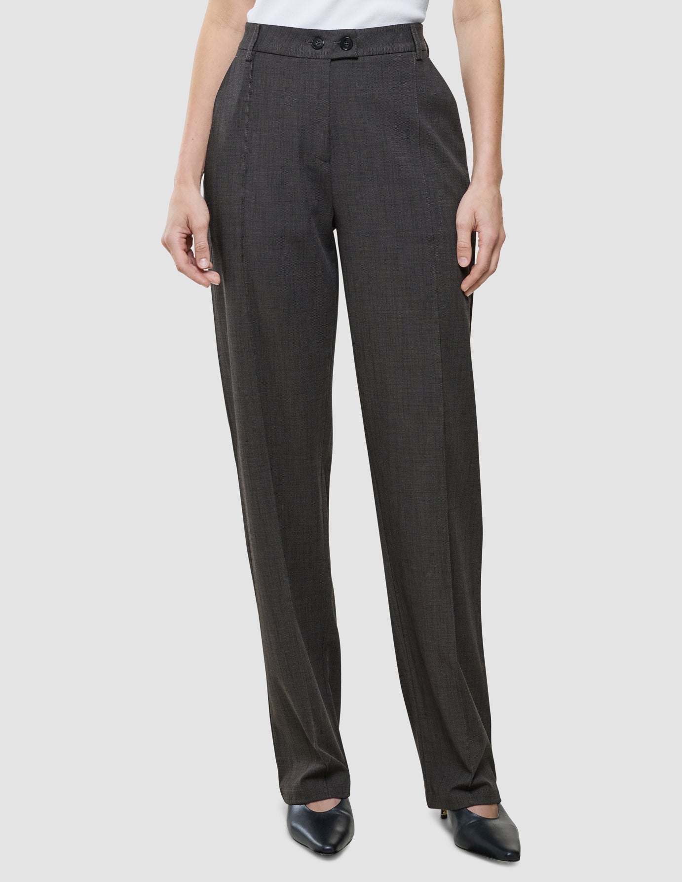 Women Nara Pants Straight Cool Brown