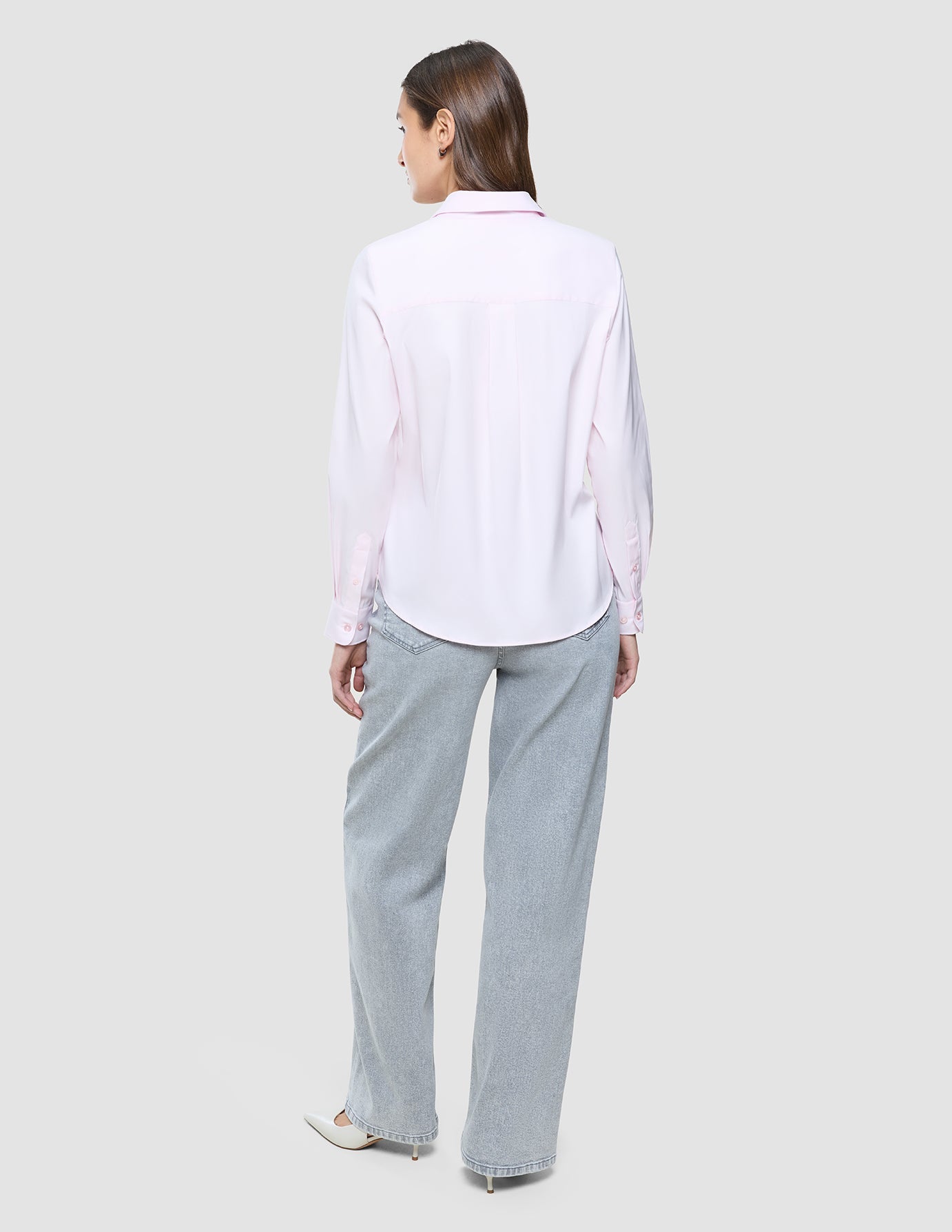 Women Oxford Shirt Barely Pink Regular