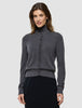 Women Quinn Crewneck Cardigan Cool Brown