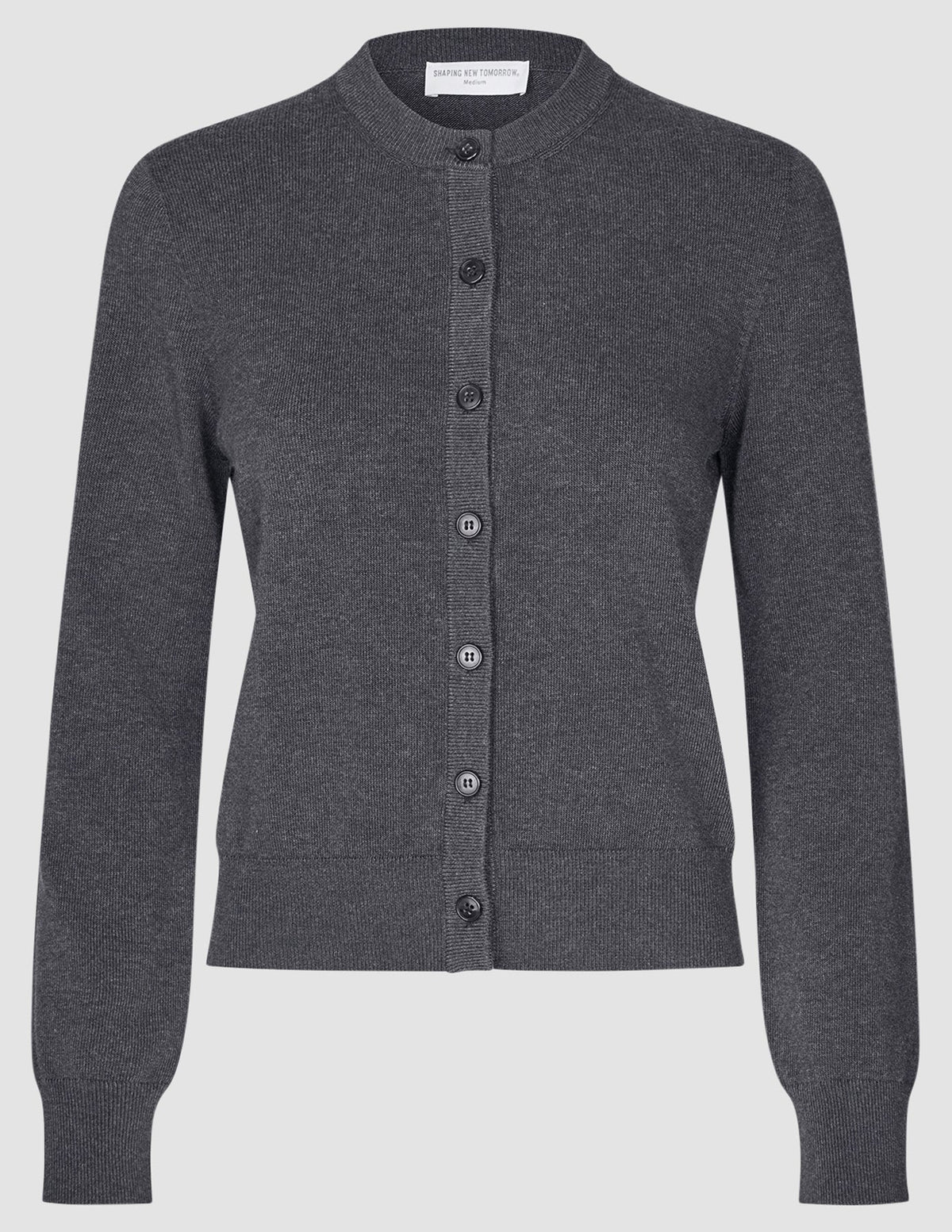 Women Quinn Crewneck Cardigan Cool Brown