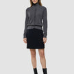 Women Quinn Crewneck Cardigan Cool Brown