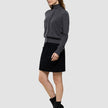 Women Quinn Crewneck Cardigan Cool Brown