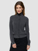 Women Quinn Crewneck Cardigan Cool Brown