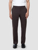 Refine Cotton Pants Relaxed Fit Dark Brown